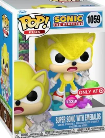 Super Sonic avec Émeraudes - Flocked