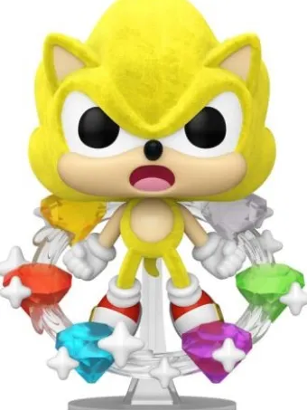 Super Sonic avec Émeraudes - Flocked