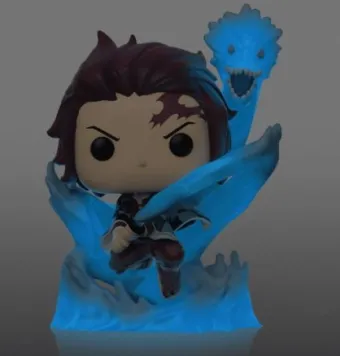 Tanjiro Kamado avec Dragon - Glow in the Dark
