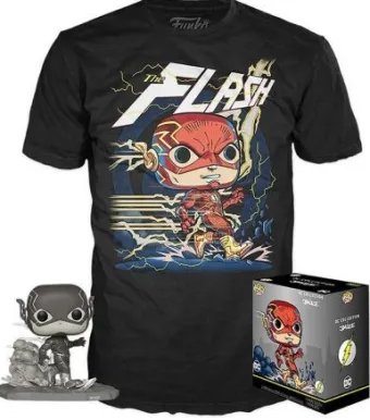 The Flash (Jim Lee Deluxe) (Black & White) - T-Shirt