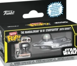 The Mandalorian N1 Starfighter (avec Grogu) - Bitty Pop
