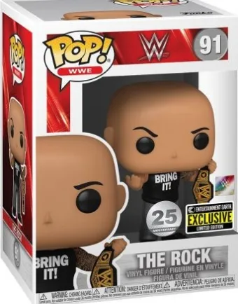 The Rock avec ceinture de champion