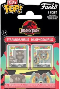 Tyrannosaurus Fossil & Dilophosaurus - Pack Bitty Pop