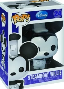 Willie sur Bateau à vapeur - Noir & Blanc