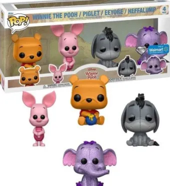 Winnie / Porcinet / Bourriquet / Efélant - Pack