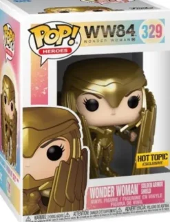 Wonder Woman avec Bouclier et Armure en Or - Metallic